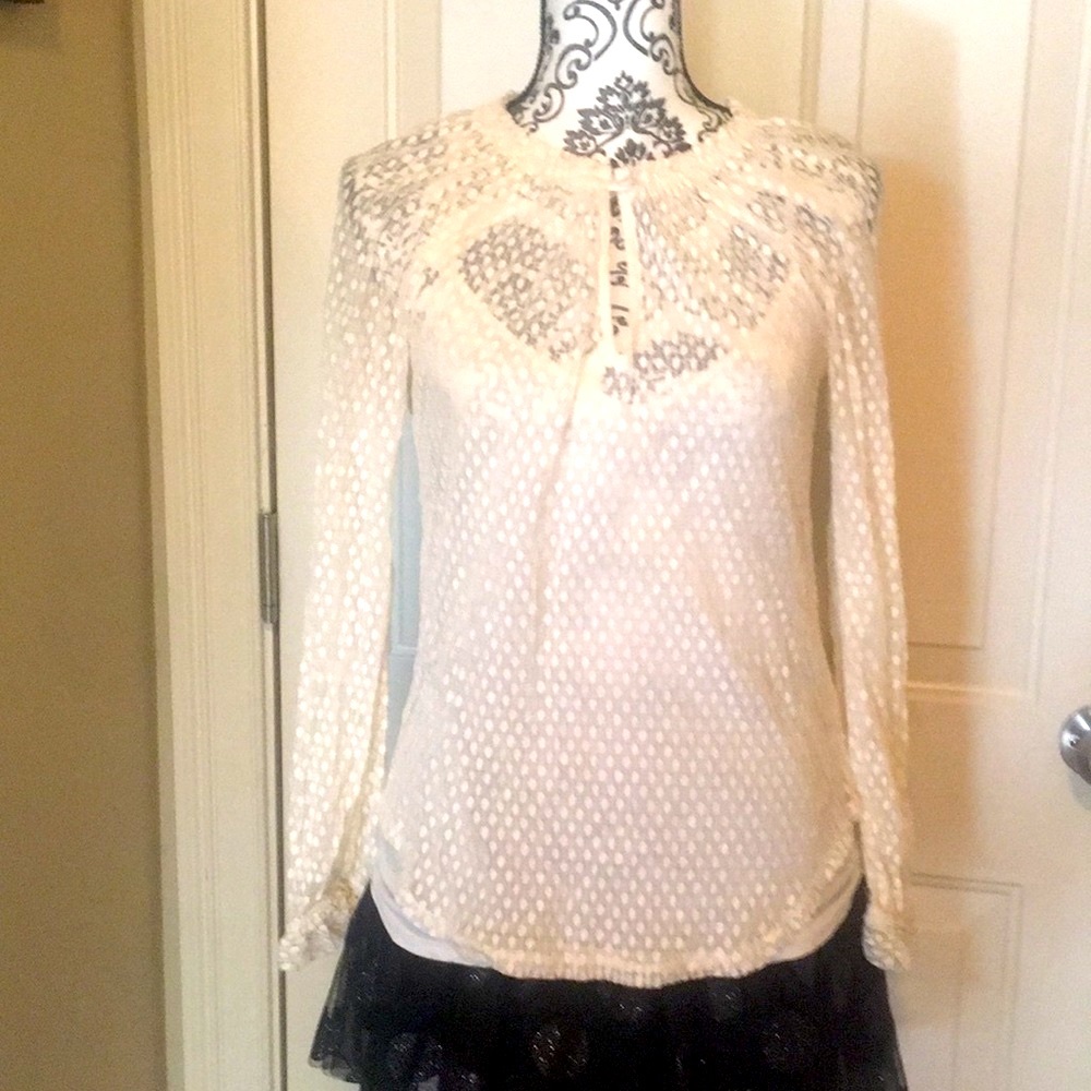 Ella Moss lace top (cream) & matching camisole. Price drop!